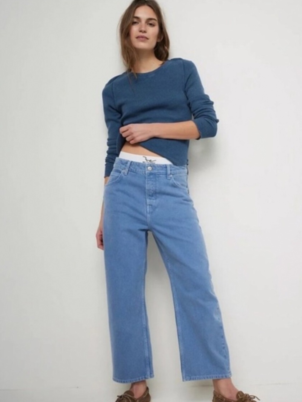 Free people deep trance dropped boyfriend jeans